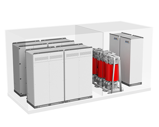 Container type energy storage booster